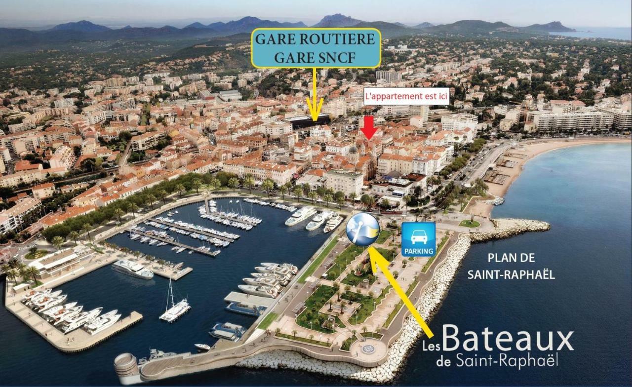 Nouveau F2 Calme Coeur De Ville 1Min De La Plage Saint-Raphaël Exteriér fotografie
